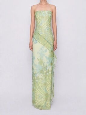 The Silk Road Seren Botanical Strapless Maxi Dress